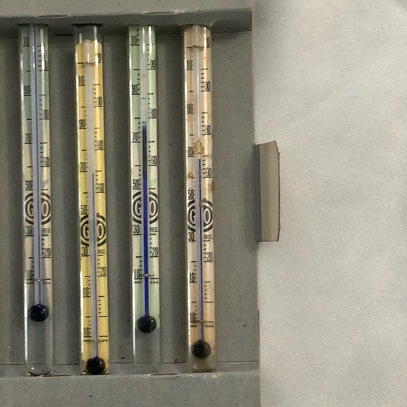 Vintage Swizzle Stix Thermometer drink stir stix. Set of 8. Original box. - Picture 8 of 9